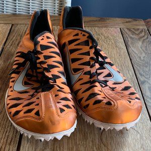 Nike Zoom Maxcat 3 Orange Black Texas Track and Field Spike Shoes